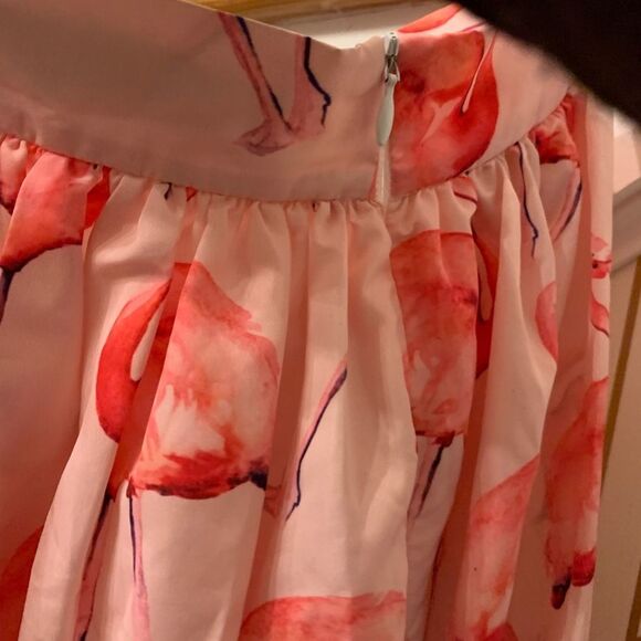Flamingo Party Skirts Midi Skirt - Picture 7 of 7